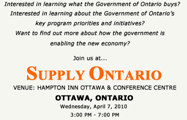 Supply Ontario - Ottawa Banner