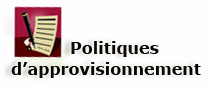 Politiques d’approvisionnement